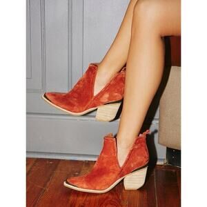 JEFFREY CAMPBELL for FP Comwell Ankle Boots in Rust Women's Size 8